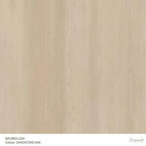 Nature’s Look luxury vinyl plank in Sandstone Oak natural wood finish