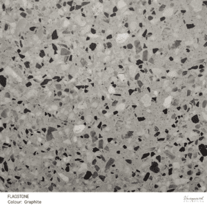 Flagstone luxury vinyl tile in Graphite dark stone-look finish