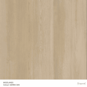 Woodlands luxury vinyl plank in Sierra Oak rich natural wood finish